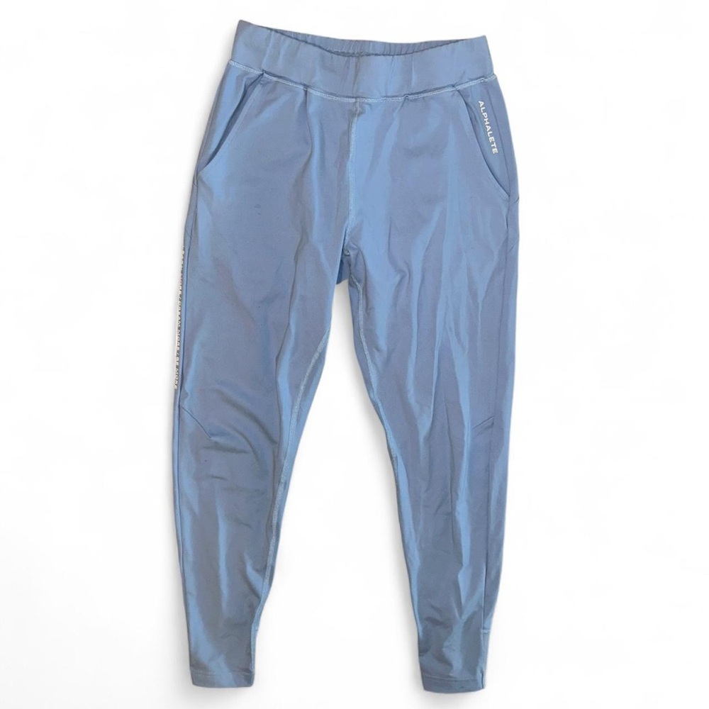 Alphalete Premium Joggers
Light blue size large